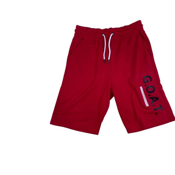 Men’s Galaxy by Harvic G.O.A.T. Athletic Shorts Size L Red w/ Red Drawstring NWT - Picture 4 of 7